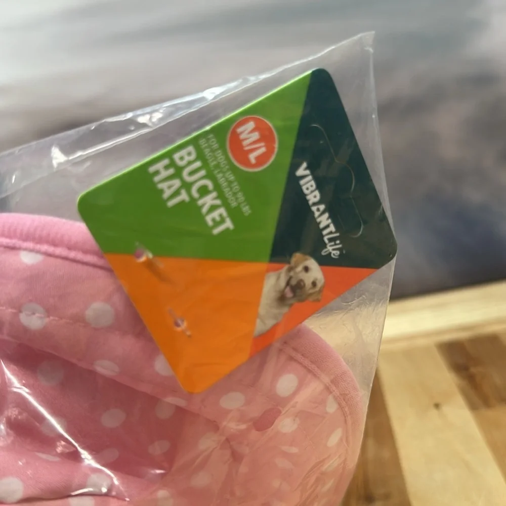 DOGS VIBRANT LIFE PINK BUCKET HAT M/L
